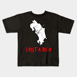 A funny map of Costa Rica Kids T-Shirt